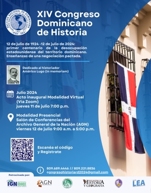 Invitan al XIV Congreso Dominicano de Historia