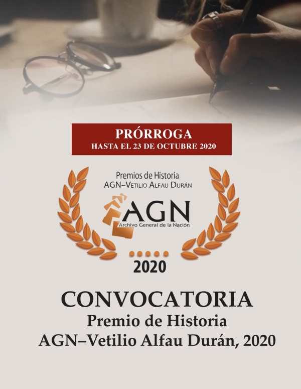 AGN extiende plazo entrega de propuestas para Premio de Historia Vetilio Alfau